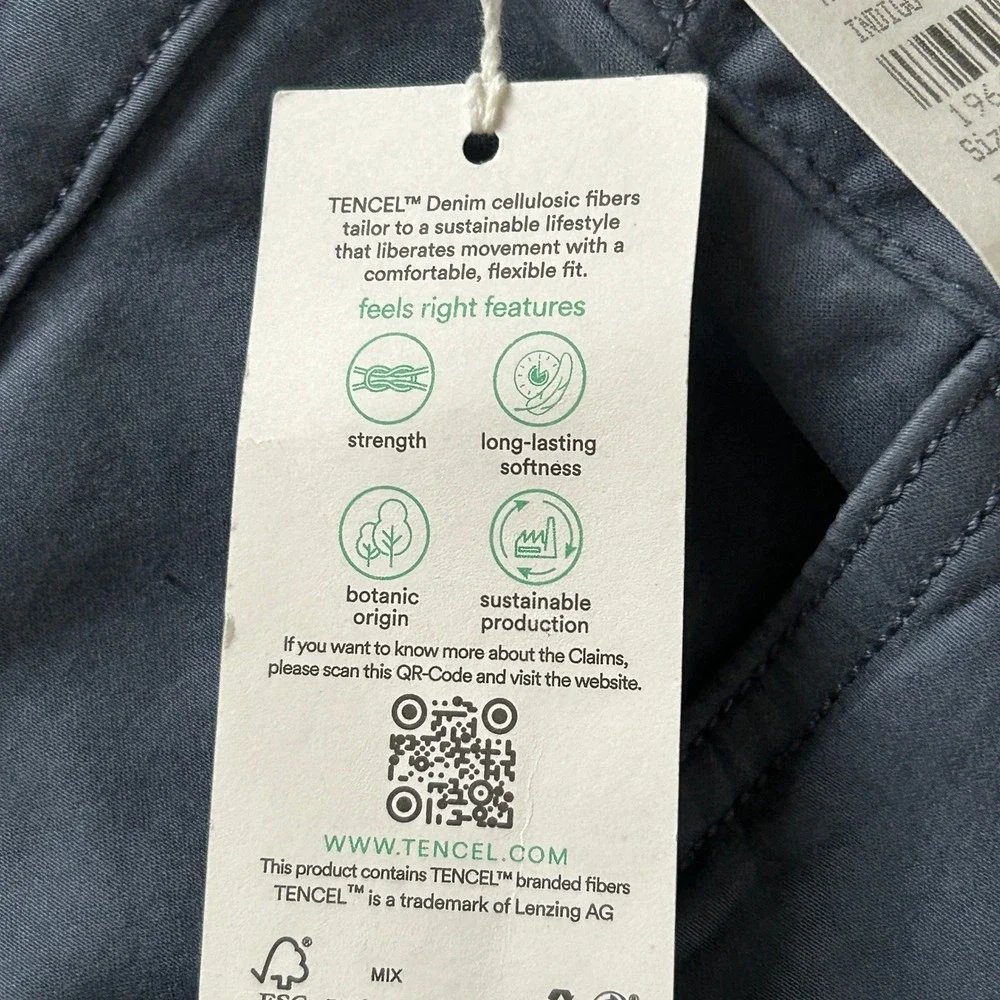 34 Heritage Men's Courage Straight Leg Pants In Dark Denim Twill NWT - 34x32